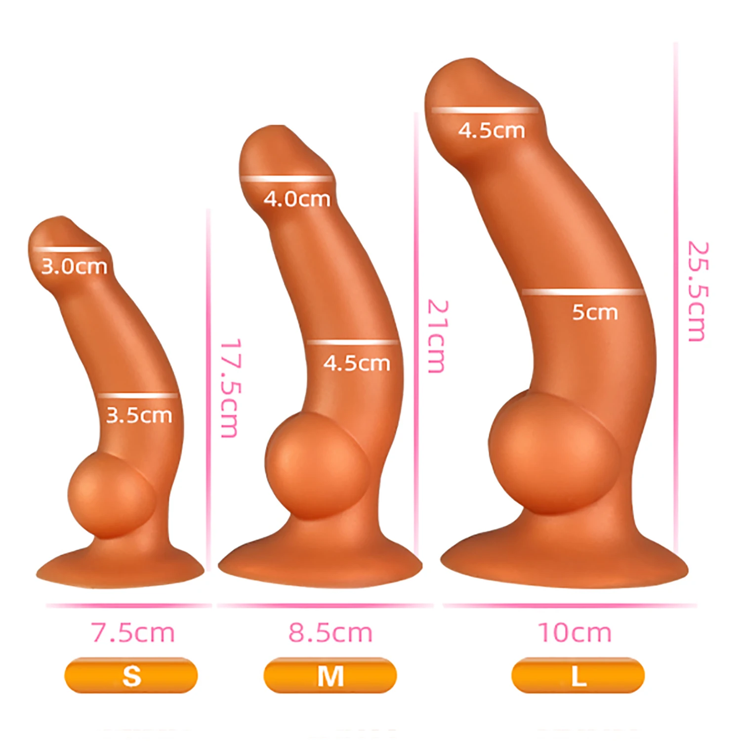 Produk Seks Silikon Cair Besar Sumbat Anal Dildo Besar Sumbat Pantat Besar Penis Lembut Dilator Anal Merangsang Vagina dan Anus Mainan Seks Kontol