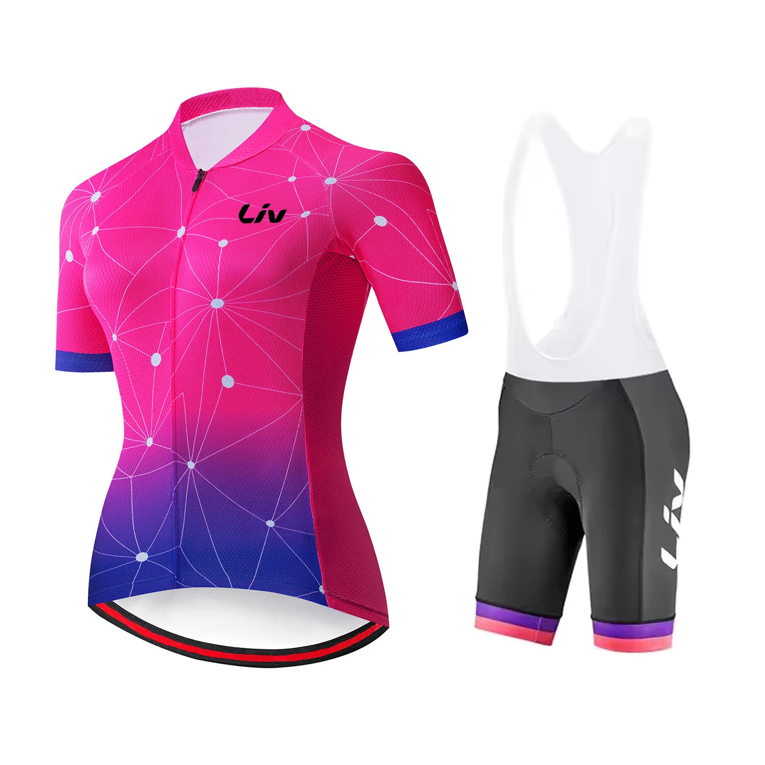 

LIV одежда для шоссейного велоспорта, женская летняя одежда для велоспорта, быстросохнущая спортивная одежда с короткими рукавами, комплект для велоспорта на открытом воздухе
