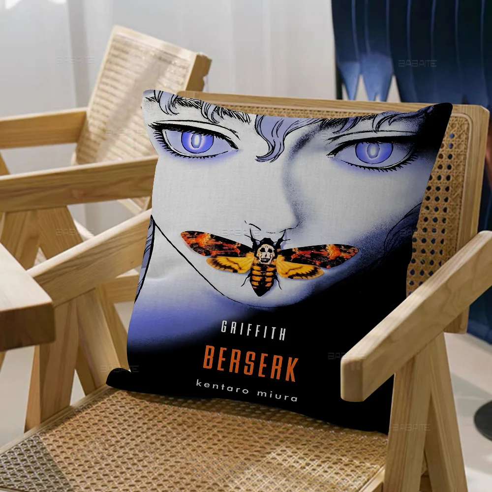 BERSERK Stitch Lucky Dragon Pillow Cover Sofa Cushion Cover Home Room Decoration Children Gift