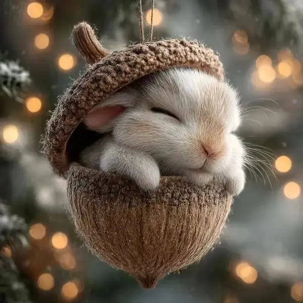 オーナメント 新しい栗色のリス ハリネズミ クリスマスオーナメント クリスマスツリーペンダント 2Dフラットプリント アクリルペンダント