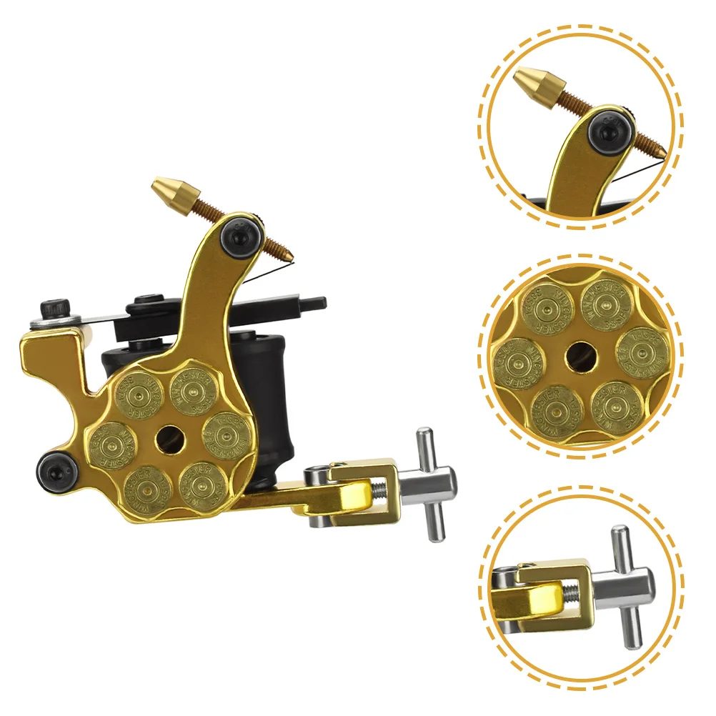 

Тату-машина из цинкового сплава, портативная профессиональная маленькая татуировка, бытовая катушка для татуировки, многоразовое оборудование, бытовой инструмент