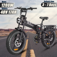 SAMEBIKE RS-A02 E-Bike 1200W Motor 48V17AH Battery Hydraulic Brake Foldable Electric Bicycle Aldult 20*4 Fat Tire Electric Bike