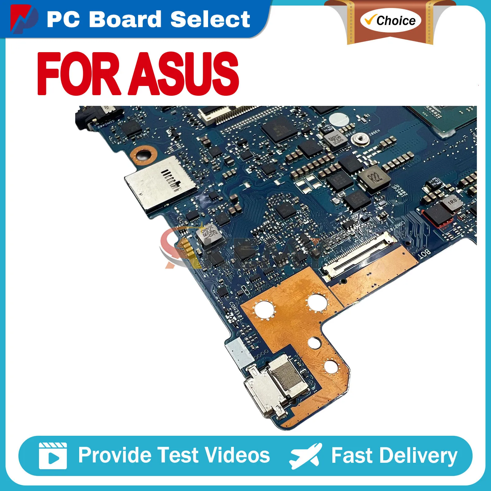 

CX1500CKA For ASUS Chromebook CX1 CX1500CKA CX1500C Laptop Motherboard N4500 N5100 N6000 4G/8G RAM 32G/64G/128G-SSD