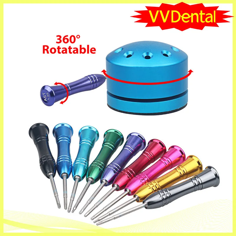 

9pc/set Dental Laboratory Stainless Steel Implant Screw Driver Dentistry Tool Kit Micro Screwdriver Dentist Instrument Equipment