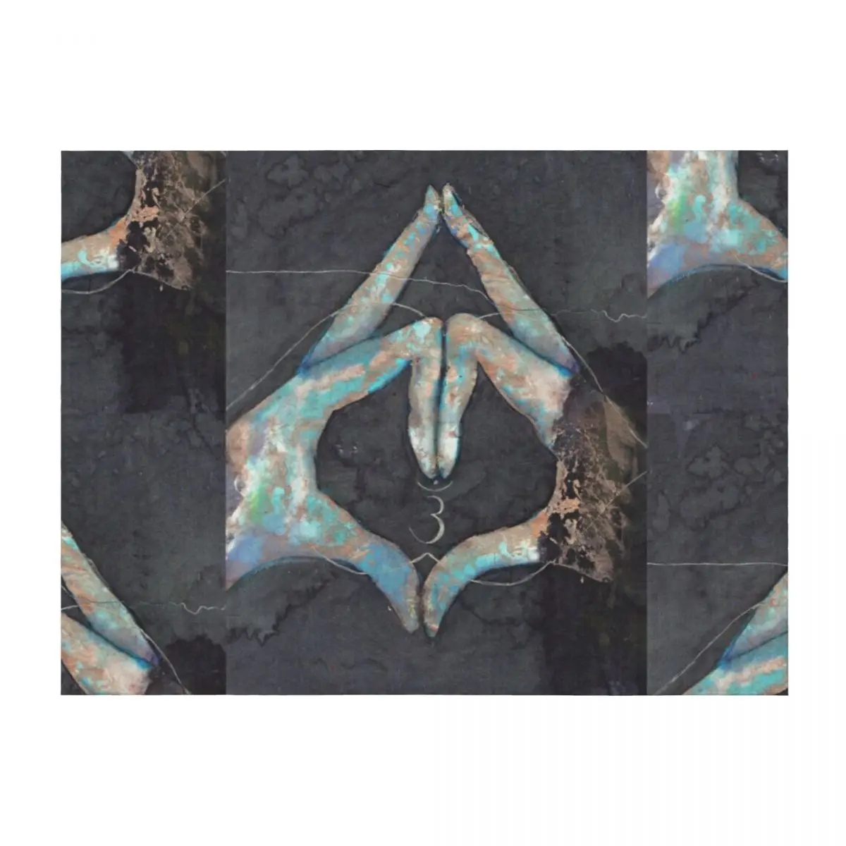 

Ajna - third eye chakra mudra Throw Blanket Decorative Throw christmas gifts Luxury Brand Blankets