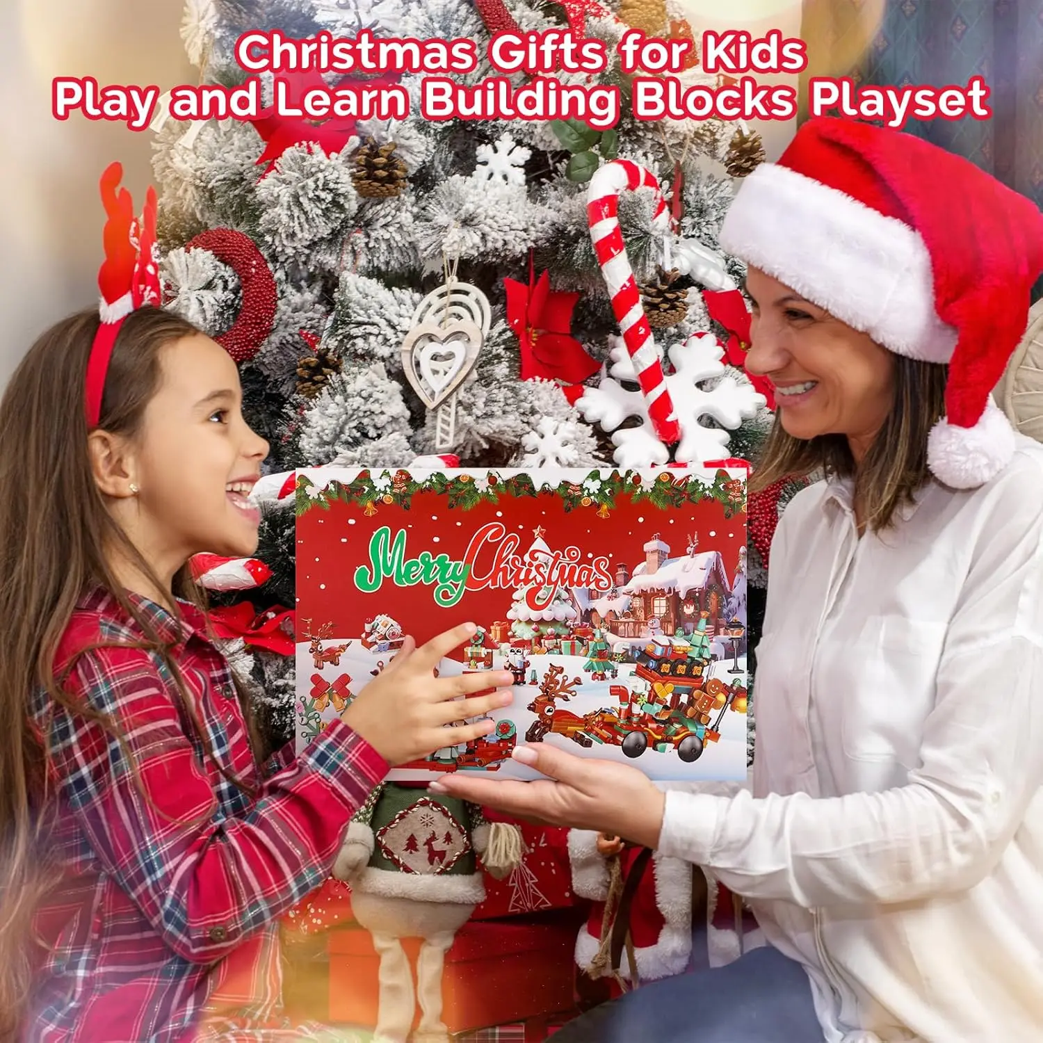 

Рождественский сюрприз, адвент-календарь, наборы строительных блоков, креативные рождественские подарки для взрослых, детей, мальчиков и девочек, 24-дневный обратный отсчет, Новый год