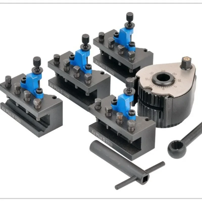 Lathe Quick Change Tool Post Set - Fits WM210V, WM180V & 0618, 12x12mm Tool Rest for 120-220mm Swing Over Bed