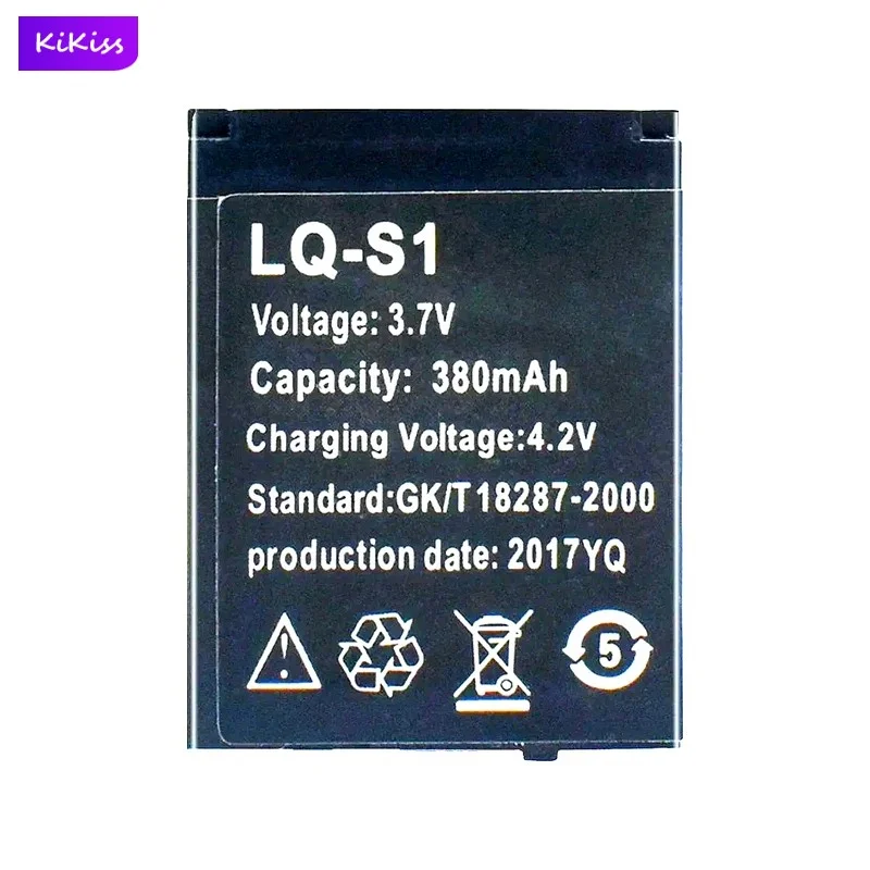 LQ-S1 Watch Battery For smart watch fashion meter QW09 DZ09 W8 A1 V8 X6 380mAh Real Capacity