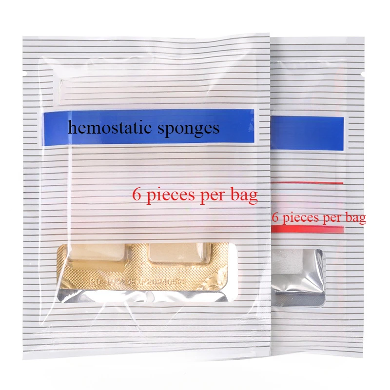 Dental Trauma Gelatin Hemostatic Gel Sponge Hemostatic Oral Cotton Roll Medical Material Absorbable Collagen Sponge Dental Tools