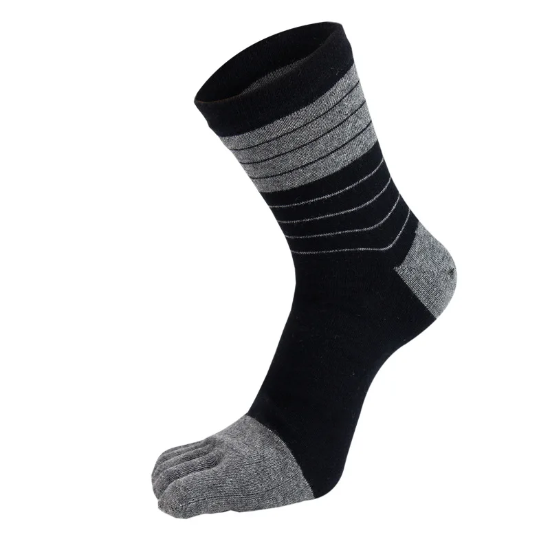 New Five Finger Socks For Man Combed Breathable Colorful Cotton Sweat Deodorant Antibacterial Fashion Sport Socks With Toes