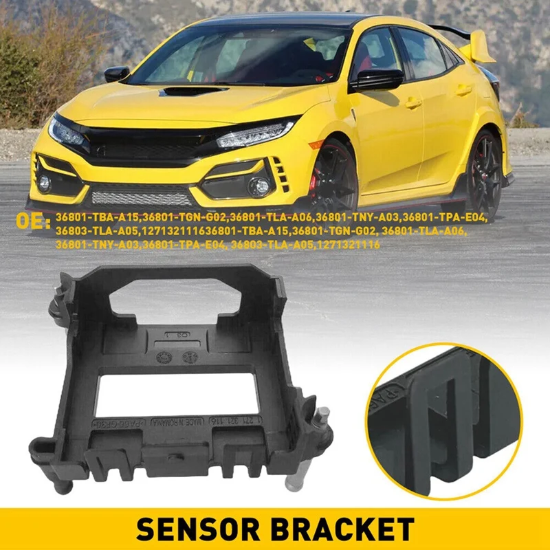 Front Cruise Distance Radar Control Sensor Body Bracket ACC Radar Sensor Bracket For 2018-2021 Honda CIVIC CRV 36801-TVA-A17