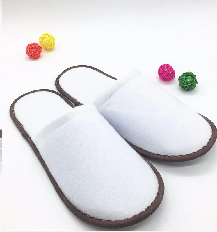 Free Shipping Good Quality Mixed Color Wrapping Brushed Disposable Slipper Hotel and Restaurant Supplies Wholesale