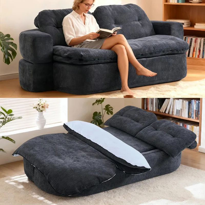 Compression-Foldable Kangaroo Sofa,Boneless Sponge Design,Vacuum-Packed Portable Floor Sofa,Pets&Adults,Abstract Pattern view 5