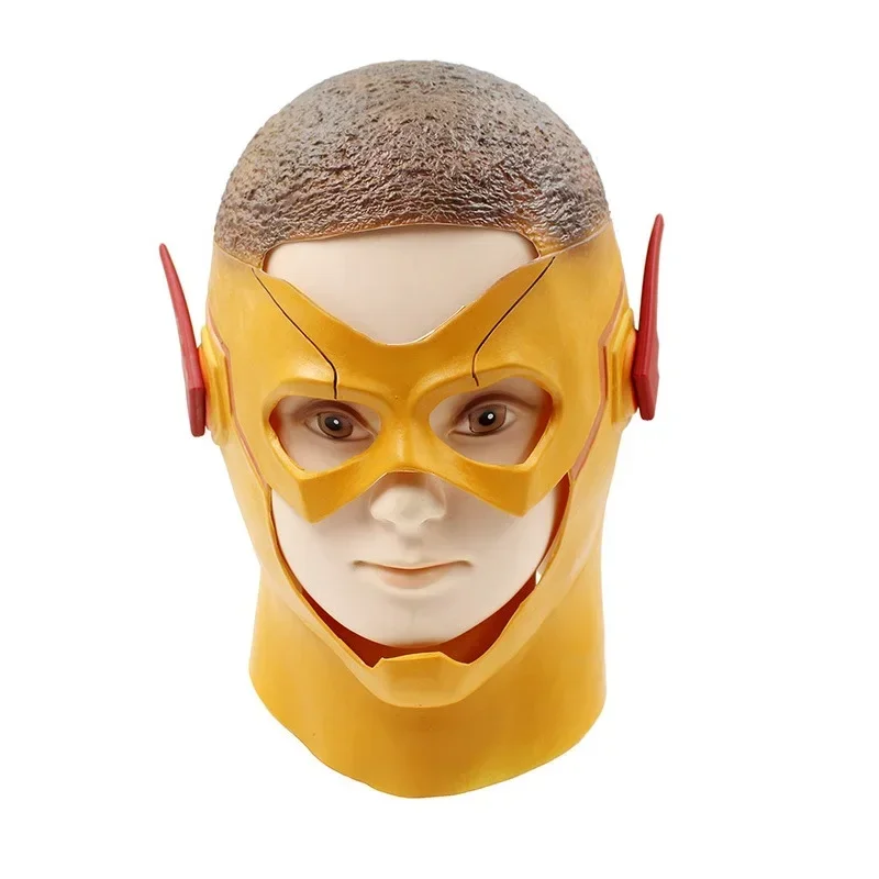 Flash Mask Yellow Color Latex Made Wally Cos West Halloween Cosplay Props