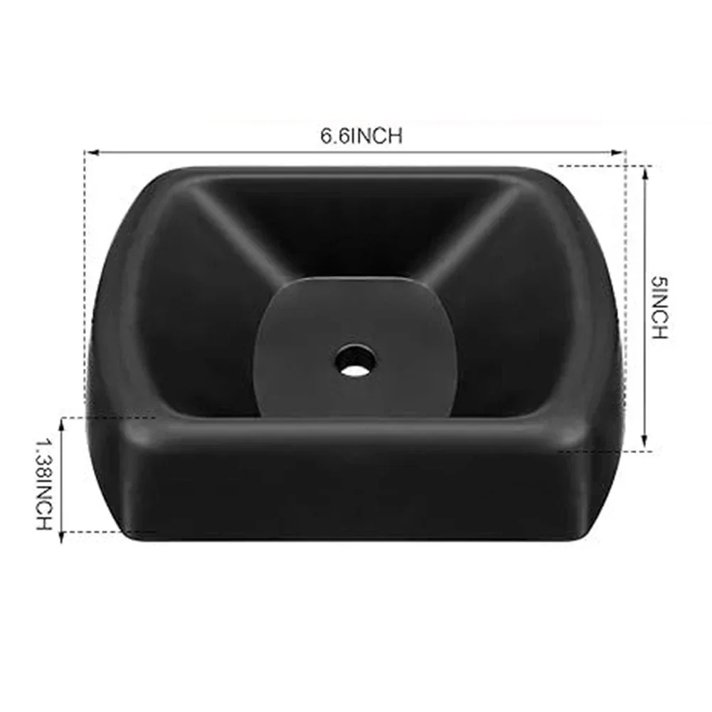 

Caster Support Rubber Trailer Chock For Secure Parking Black Wide Application For RVs Mitigates Sideways Movement