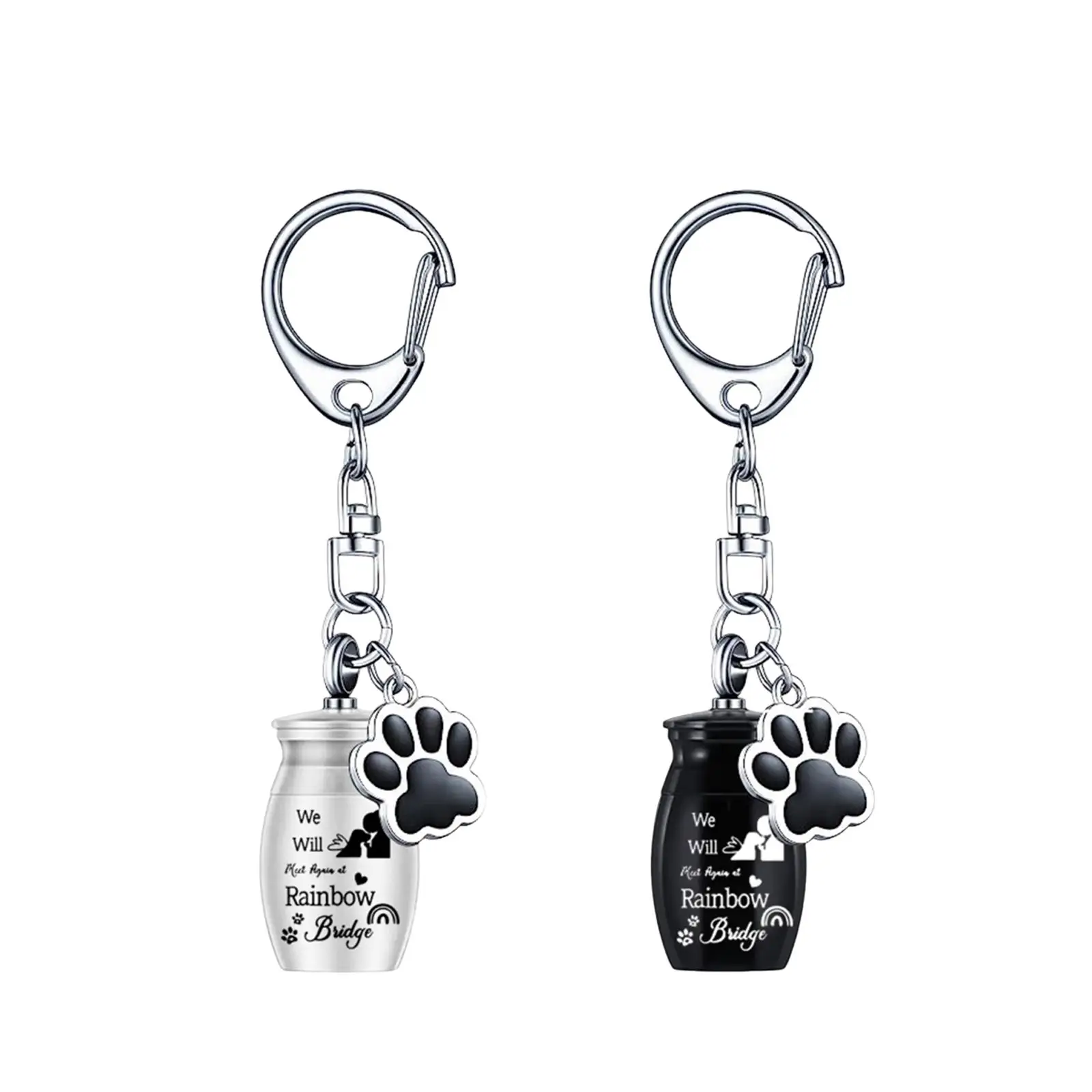 Keychain Pet Urn Burial Lightweight Portable Pendant for Kitten Rabbit Kitty