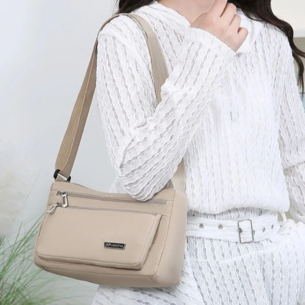 

Multi-Layer Multiple Compartments Crossbody Bag Lightweight Waterproof Shoulder Messenger Bag Large Capacity Multi-Functional