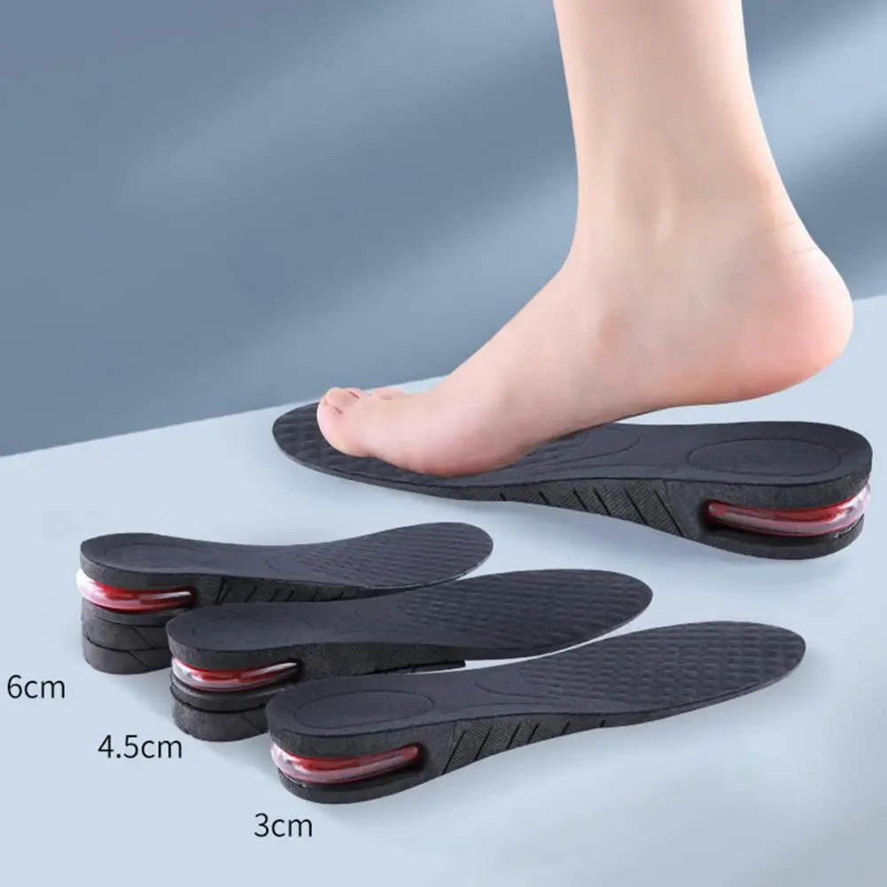 

1 Pair Shoe Insole Invisible Breathable Removable Taller Comfortable Height Increasing Air Cushion Heel Insert For Men Women