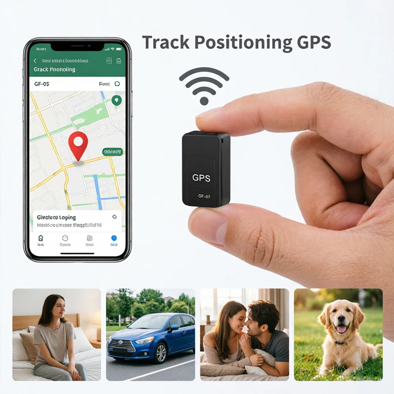 

GF07 Mini GPS Tracker Real Time Tracking Device Strong Magnetic AntiLost Locator For Car Bike Bicycle Pets Children​​