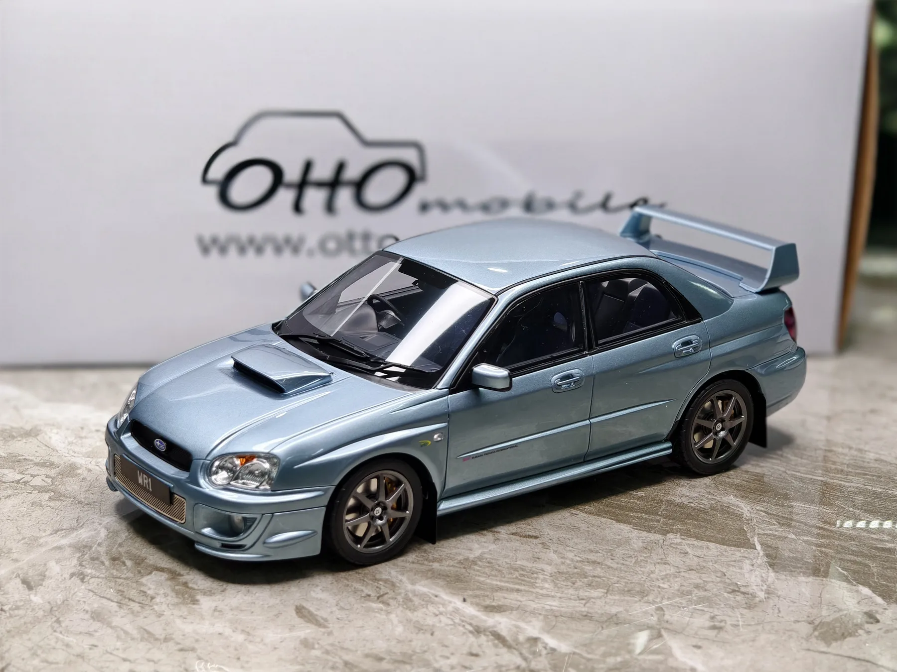 

OTTO 1:18 IMPREZA WRX STi WR1 EDITION 2003 JDM Simulation Limited Edition Resin Metal Static Car Model Toy Gift