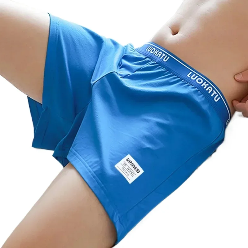 Men's Simple Aro Pants Skinny Cotton Breathable Sweat Absorption Sports Panties Loose Home Shorts Comfy Sleepwear Casual Pajamas