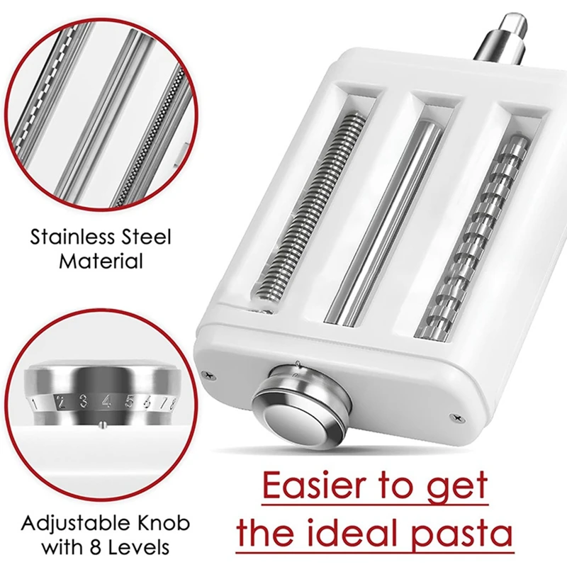 

Mixer Versatile Pasta Maker Attachment 3 in 1 for Stand Mixers for Noodles Cutter Maker Accessories