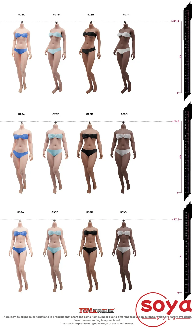 Tbleague 1/6 escala feminina pele escura super flexível corpo sem costura 12 ''soldado figura de ação corpo bonecas