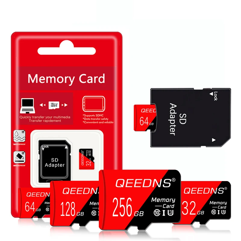 

Mini SD Card 64GB 128GB 256GB Class10 U3 Flash Memory Card C10 USH-1 8Gb 16Gb 32Gb Micro TF SD Card 512GB for Camera Car DV SLR