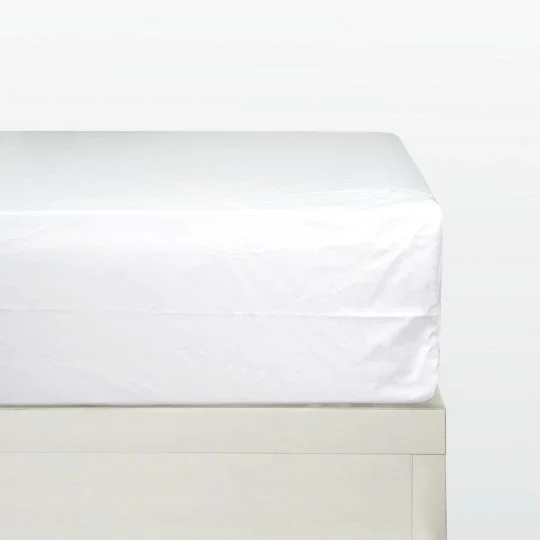 Almeritex 2000 Funda de colchón Blanco para cama, Con Cremallera en L - cama de 90-105-135-150