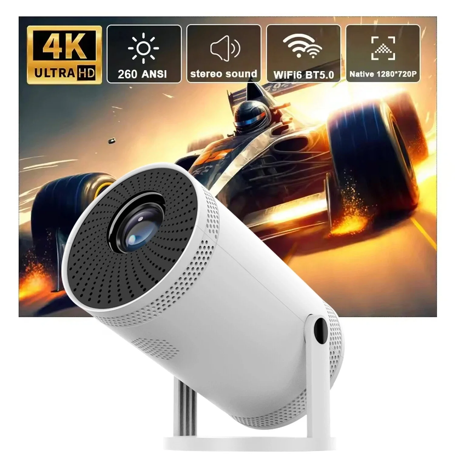 Home Projector 4K 1…