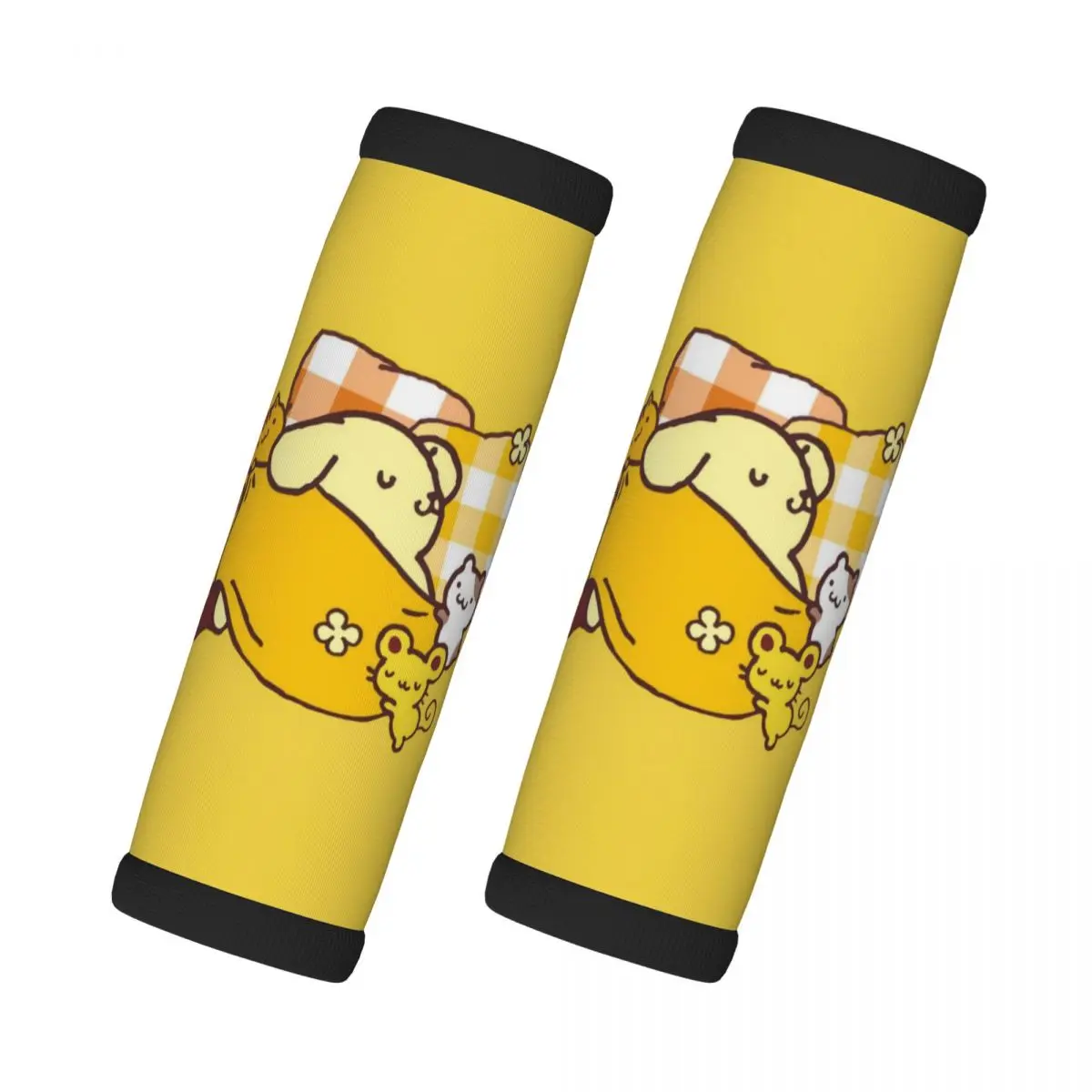

Custom Pom Pom Purin Luggage Handles Wrap Grips 2 Pcs Neoprene Suitcases Luggage Travel Accessories For Backpack Shoulder Pad