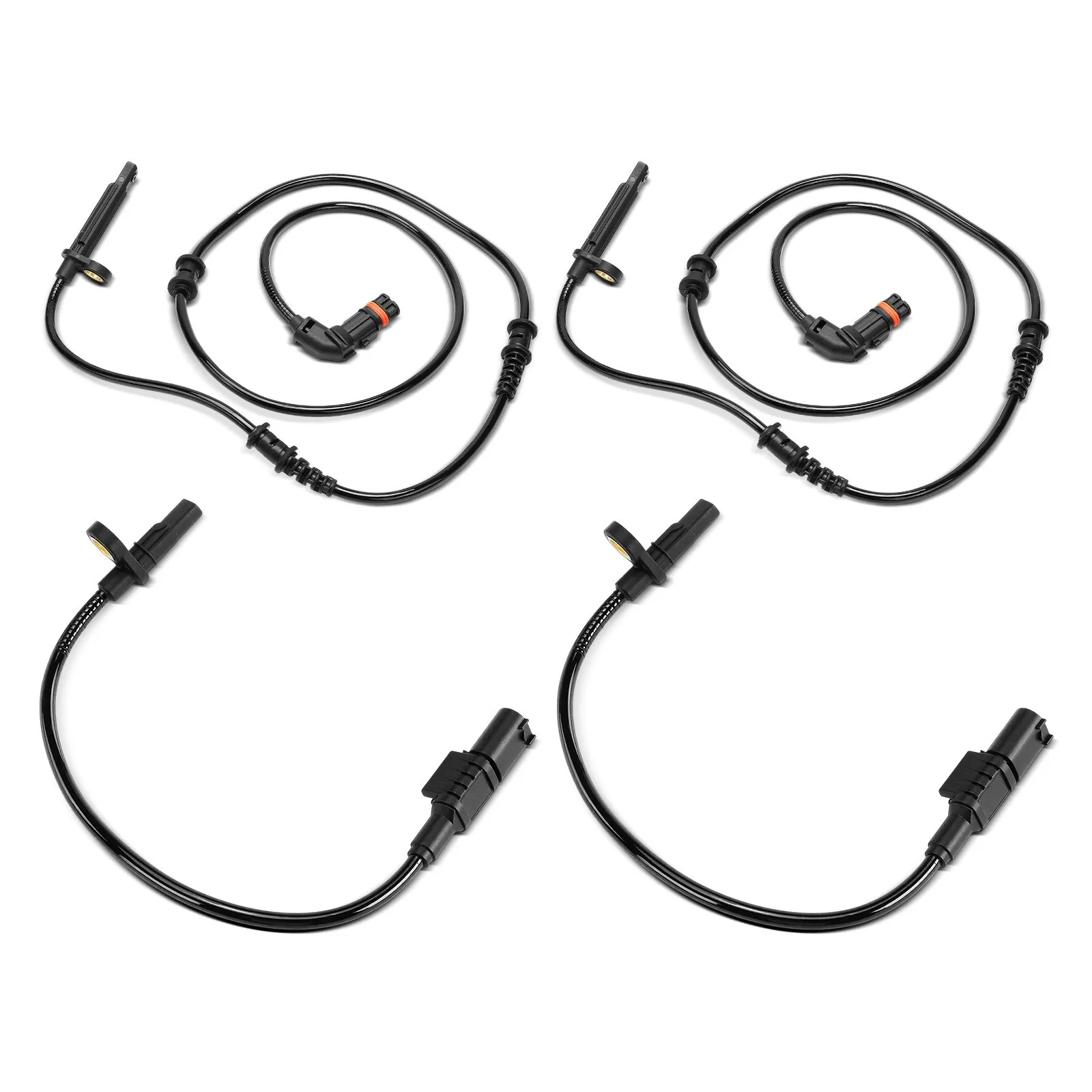 4PCS ABS Wheel Speed Sensor(Front Left & Right,Rear Left & Right) for Mercedes-Benz ML550 ML400 GL550 GL450 GL350 GLE550E GLE550