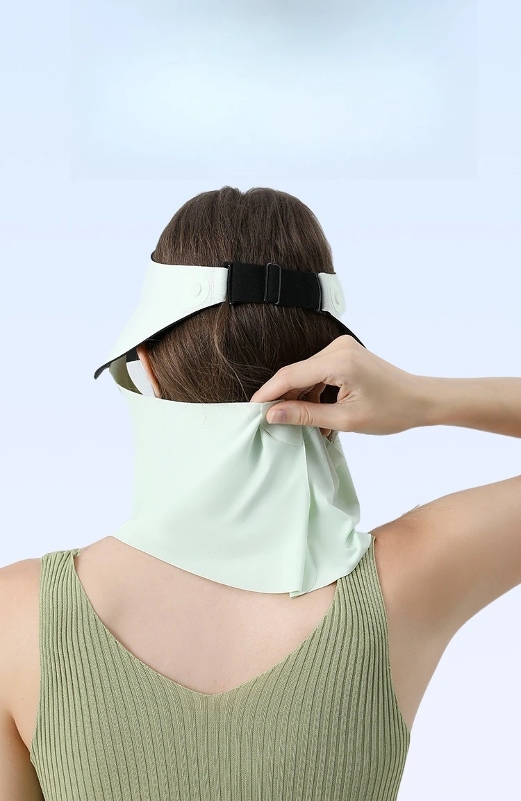 

Neck protection magnetic sun protection hat women's sun protection hat outdoor sports sun hat full face sun protection mask