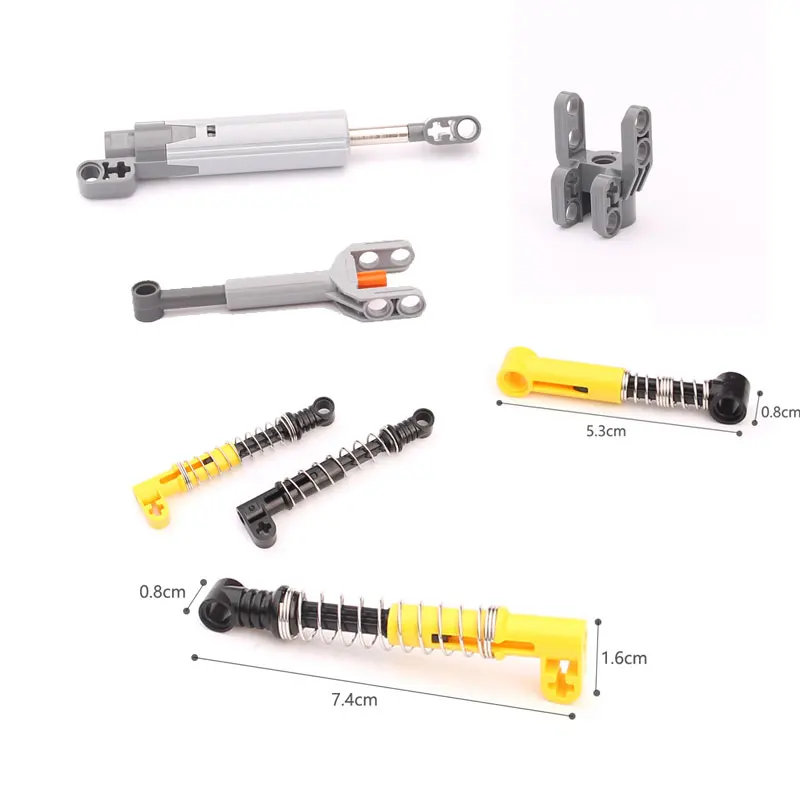 Moc High-tech Parts Shock Absorber Spring Power Expansion Unit Building Blocks Accessories Compatible with Lego Toys 61927 40918