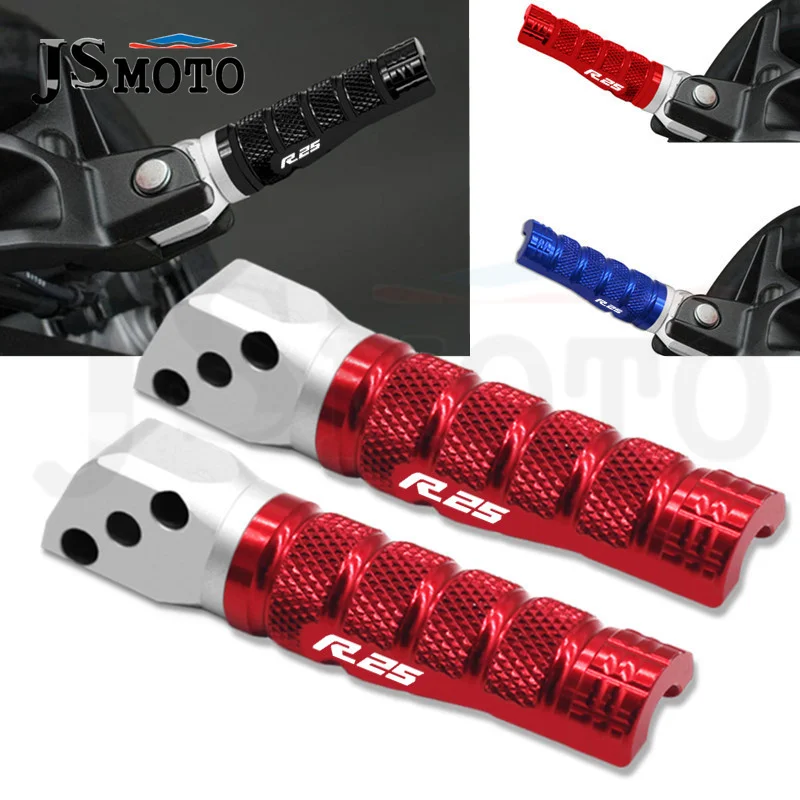 

Hot Sale For YAMAHA YZF-R25 R25 YZFR25 2015-2021 Motorcycle Passenger CNC Rear Footpegs Pegs Aluminum Footrest Rests Pedals pegs