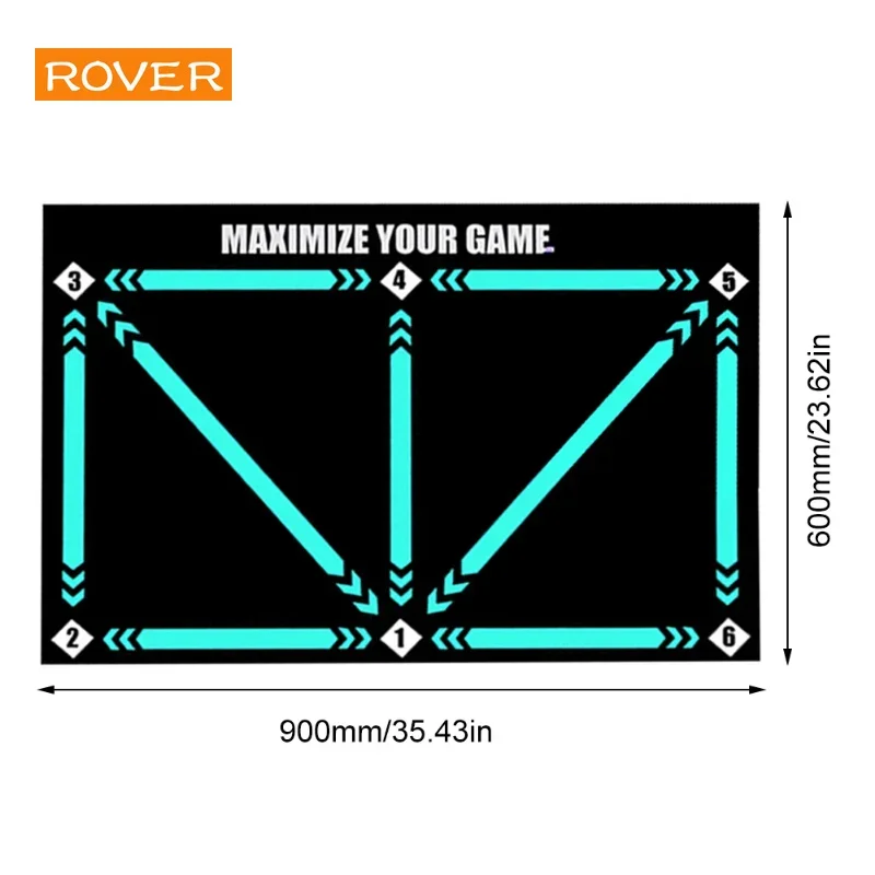 Tapis d'entraînement de Football Durable antidérapant pliable enfants adultes tapis d'entraînement de dribble entraînement de Football équipement extérieur intérieur