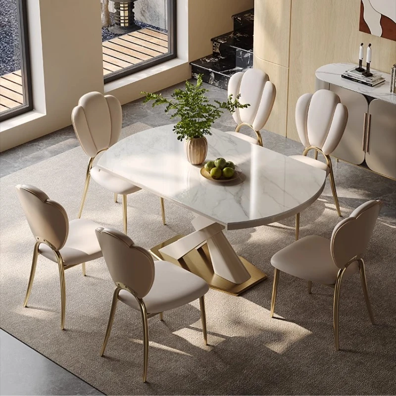 طاولة طعام قابلة للطي مستديرة حديثة وبسيطة فاخرة تصميم شقة منزلية لغرفة المعيشة الاسكندنافية أثاث منزلي Mesa Para Cocina #2