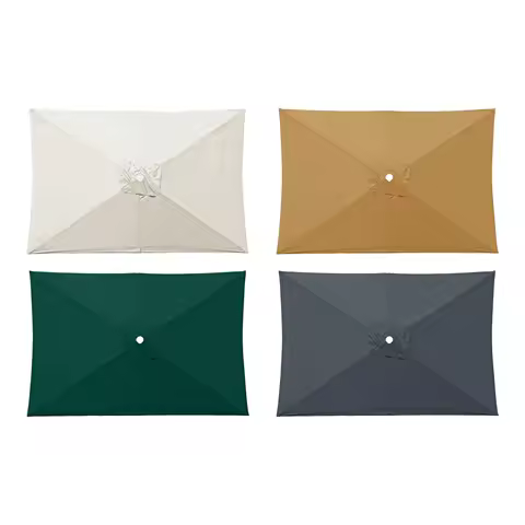 Umbrella Replacement Canopy 200cmx300cm Waterproof for Outdoor Use Home Deck