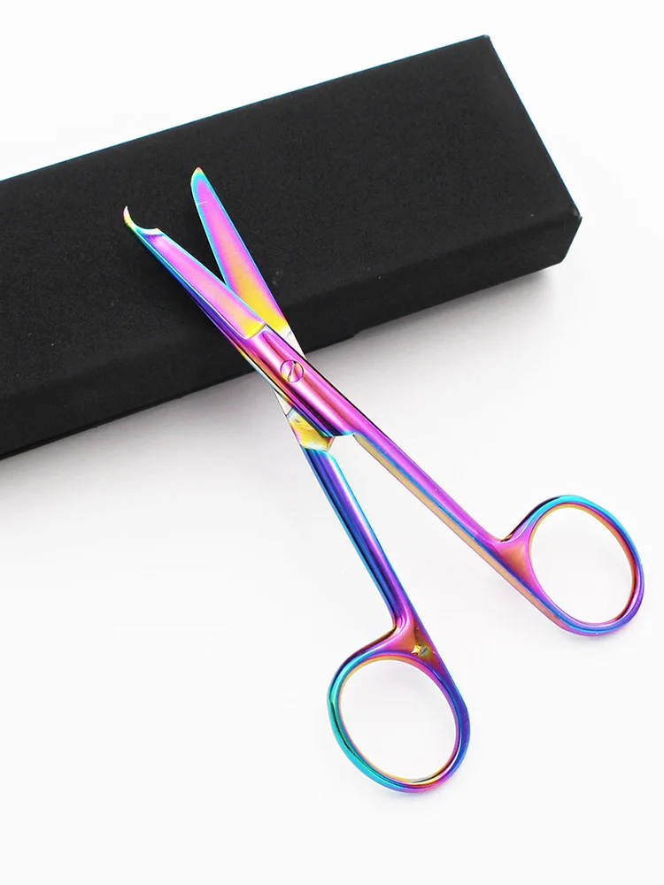 14cm Multicolor Dressing Scissors for Nurses Students, Bandages Veterinarians