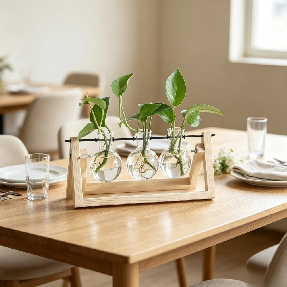 Kreativer Schaukel-Holzhalter  – Propagation Station Vase Bewertung und Preis