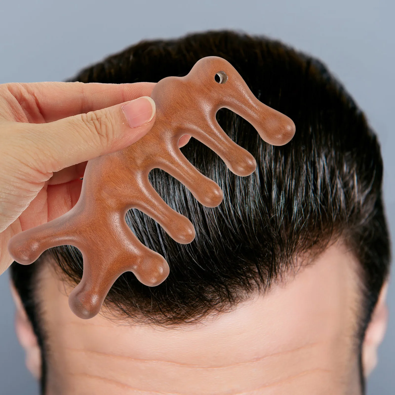 

Расческа для массажа кожи головы, деревянный материал, гладкая текстура, тонкое мастерство, антистатический распутыватель для длинных коротких вьющихся волос, облегчение