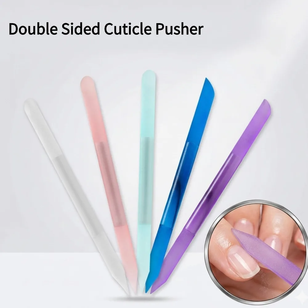 

Double Sided Glass Cuticle Pusher Nail Manicure Stick Precision Filing Cuticle Remover Trimmer Manicure Pedicure Tool