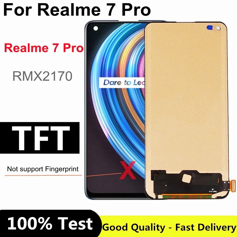 

6.4" TFT For Oppo Realme 7 Pro RMX2170 LCD Display With Touch Screen Digitizer Assembly for Realme 7 Pro LCD