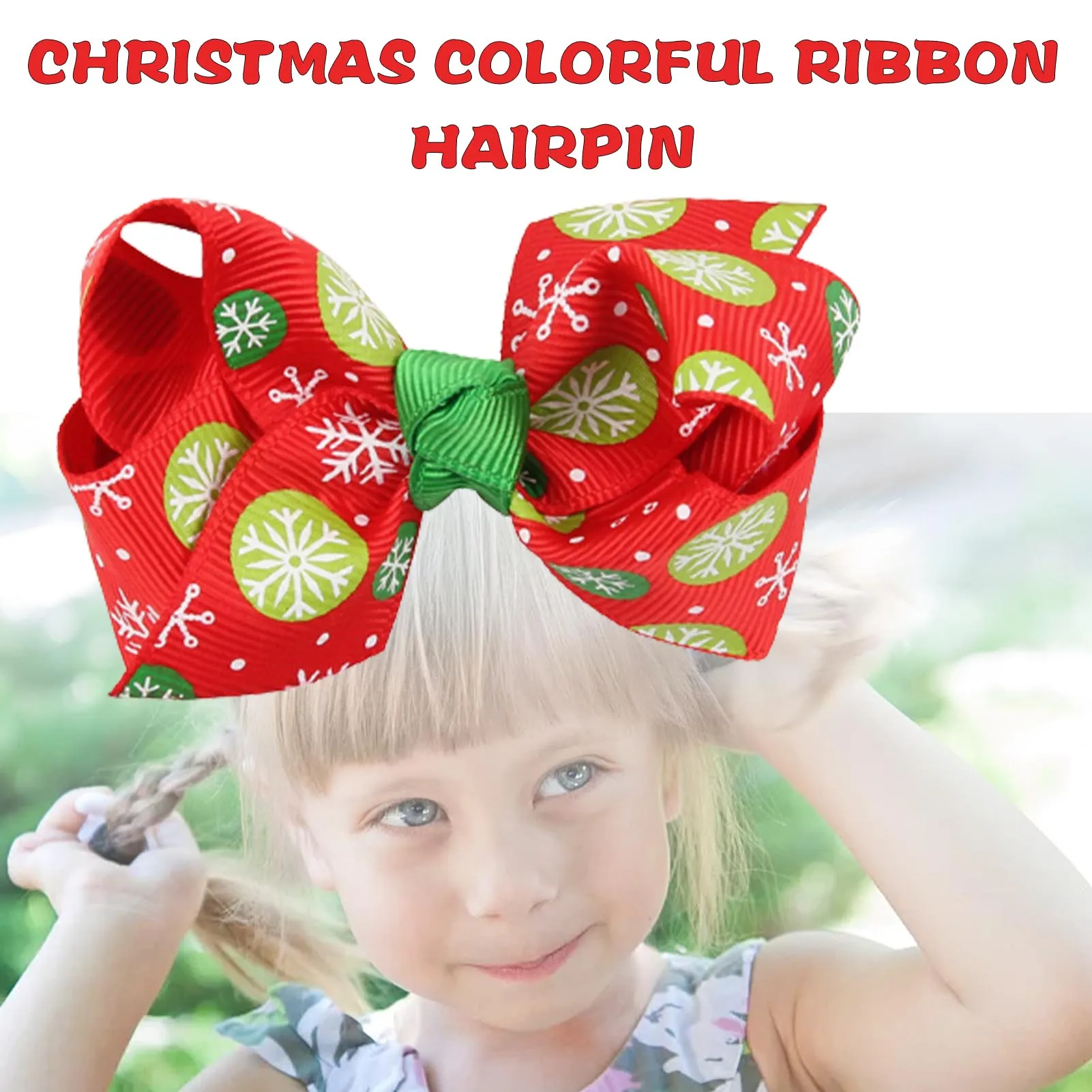 Pin Barrettes Fashion Clips  Hairpin Present Ornaments Grosgrain Holiday Xmas Hairpin