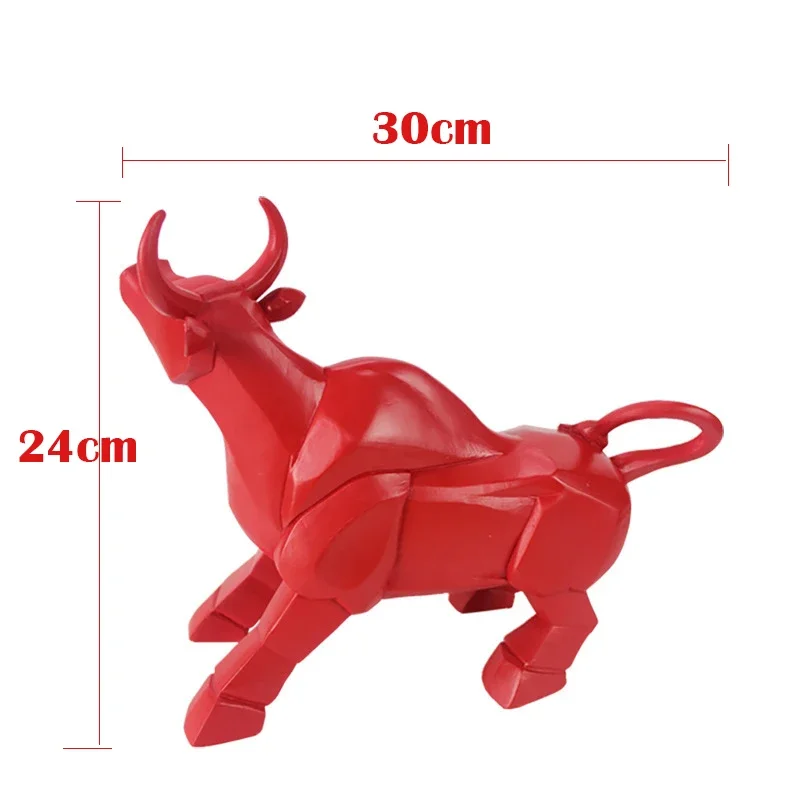 Taurus Statue Bull Symbol of The Year 2021 Sculpture Bull Figurine Reisn Animal Ox Home Decor Year of Ox Figurine for Decoration