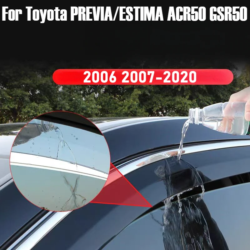 For Toyota PREVIA/ESTIMA ACR50 GSR50 2006 2007~2020 Window Visor Vent Shade Rain Sun Guard Deflector Awnings Shelters Covers