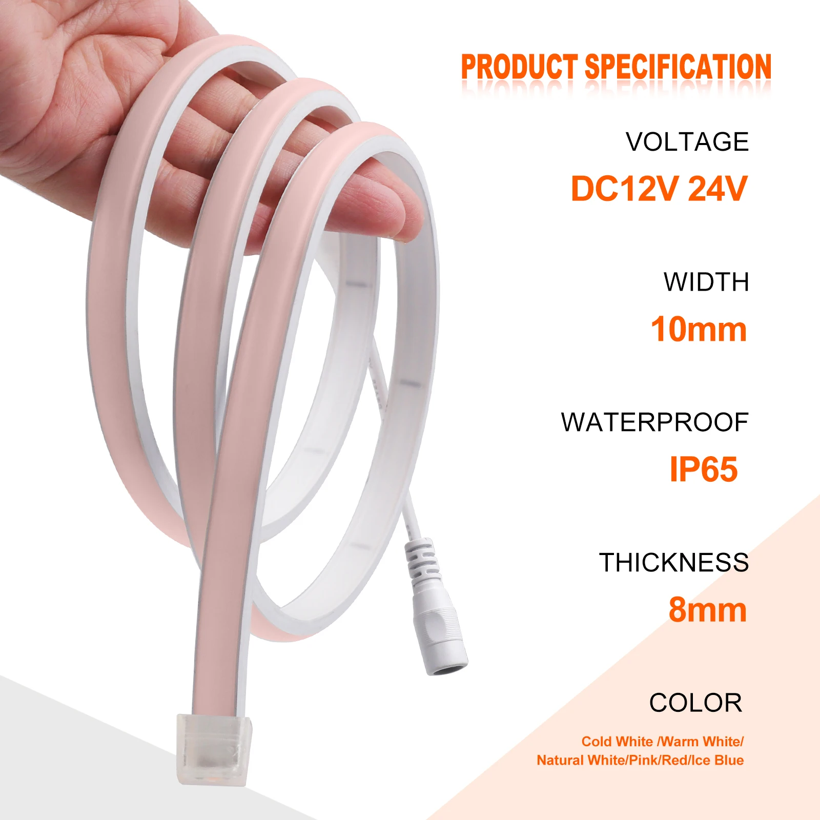 320LEDs/m COB LED Strip Light 12V 24V Waterproof Outdoor Decorations Indoor Decor 0.5-20M Linear Lighting Flexible Neon Lights