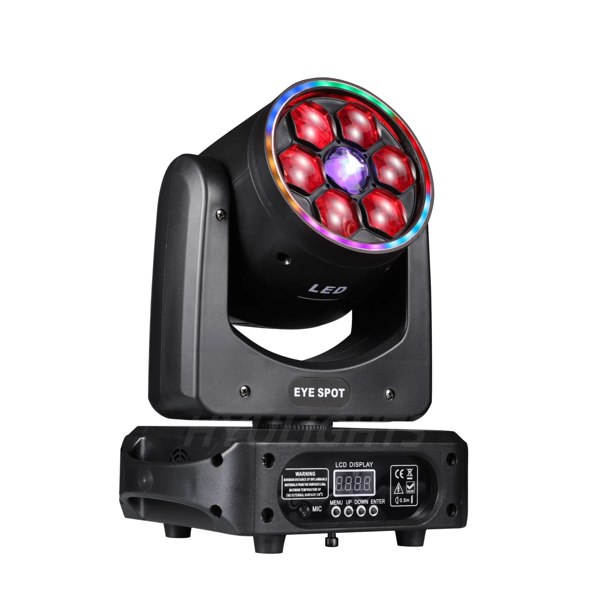 150W Mini BEE EYE LED Moving Head Beam&SPot&Halo Effect 24PCS RGB 3in1 DJ Wah Stage Effects lights