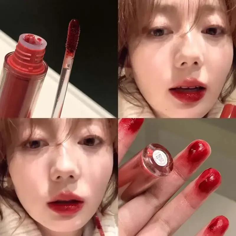 Mirror Crystal Lip Gloss Makeup Water Light Glass Lip Glaze Plumping Waterproof Jelly Lip Tint Lipstick Moisturizing Beauty Lips