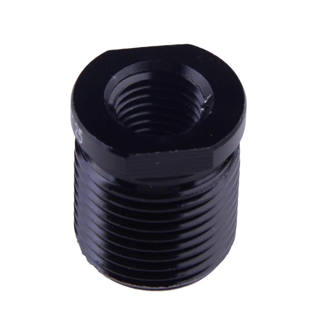 Black Car Gear Shift Knob Thread Adapter Nut Insert Connector M10x1.25 Aluminum Alloy